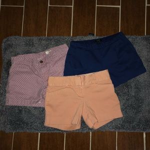 Shorts Bundle Jcrew gap the limited size 0
